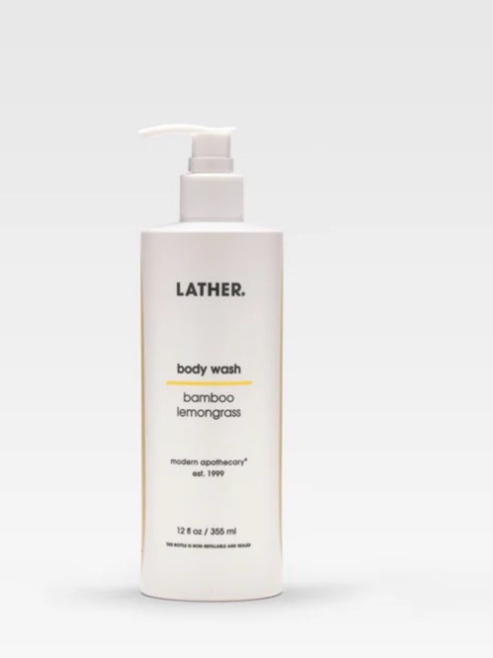 THE LATHER BARN Bamboo Lemongrass Body Wash - Modern Apothecary 12fl.oz./355ml